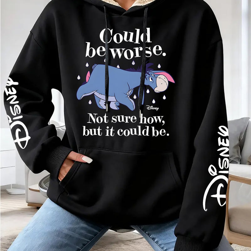 Women's Hooded Pocket Sweatshirt.