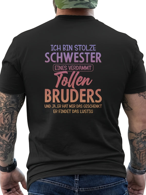 Women's German "Ich Bin Stolze Schwester" Sister T-Shirt.