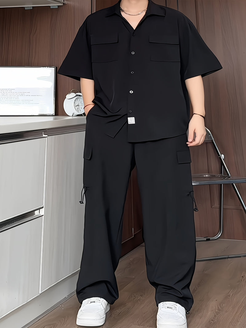 A Two-Piece Men's Casual Outfit.