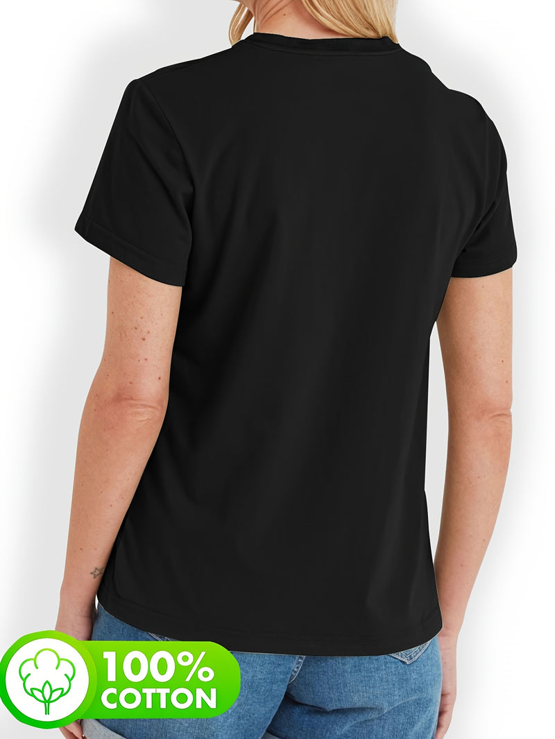 Women’s Short-Sleeve Round Neck T-Shirt.