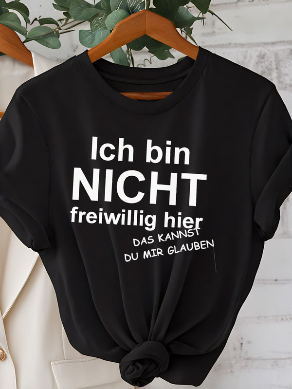 Women's Funny German Saying T-Shirt.