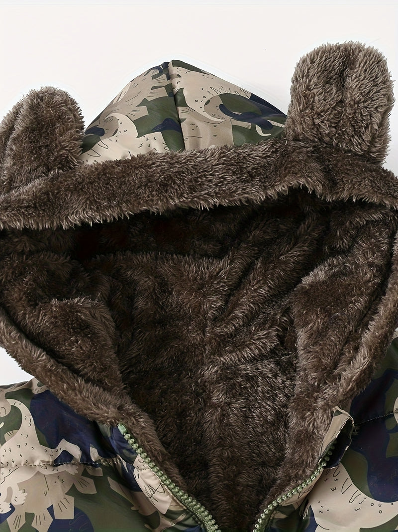 Boys Dinosaur Adventure Hooded Jacket.