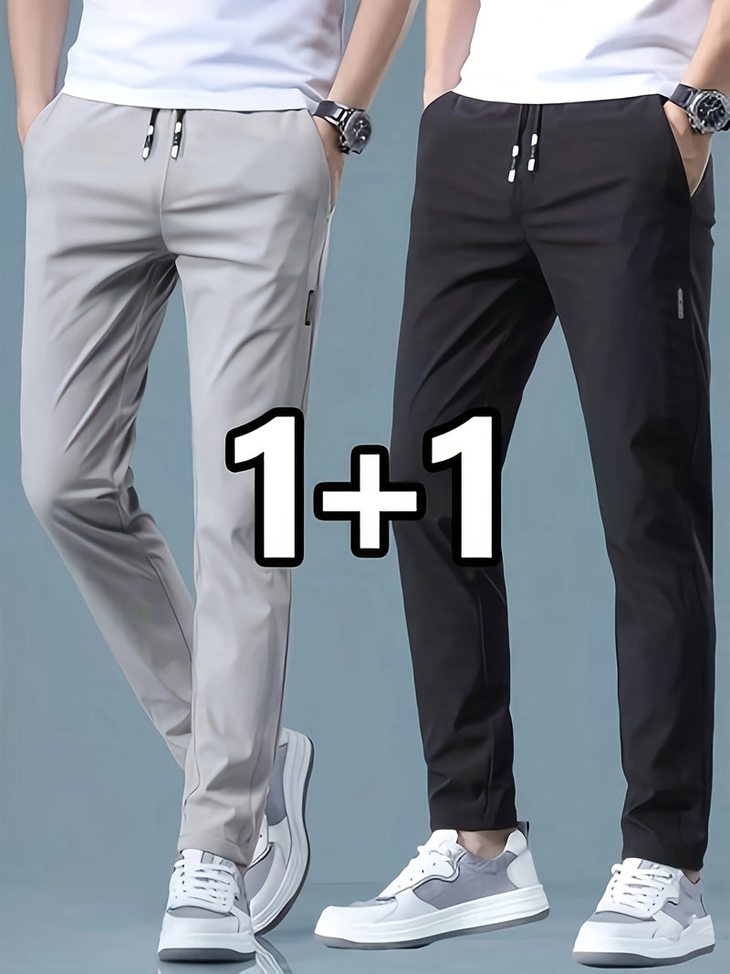 2-pcs Men's Quick-Dry Breathable Jogger Pants.