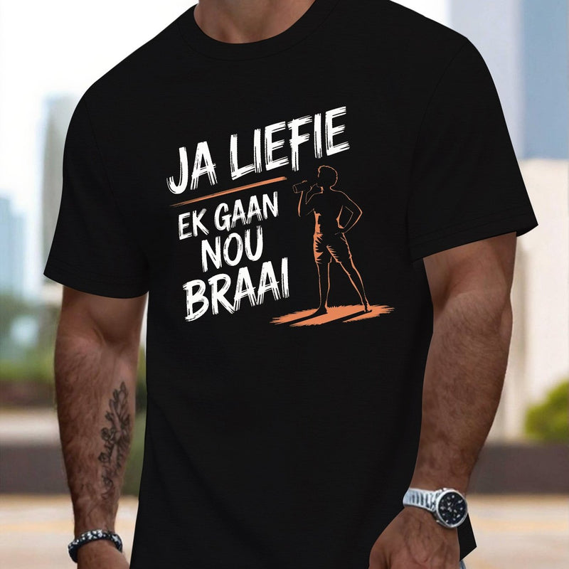 Men's Round Crew Neck Short Sleeve Tee, casual T-Shirt.