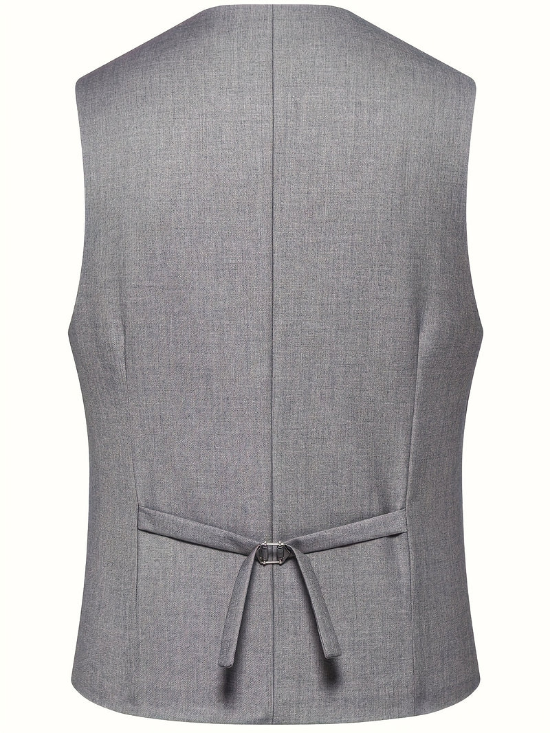 Men's 3pcs Suit Set, Jacket + Vest + Trousers, Fashionable and High-Quality.