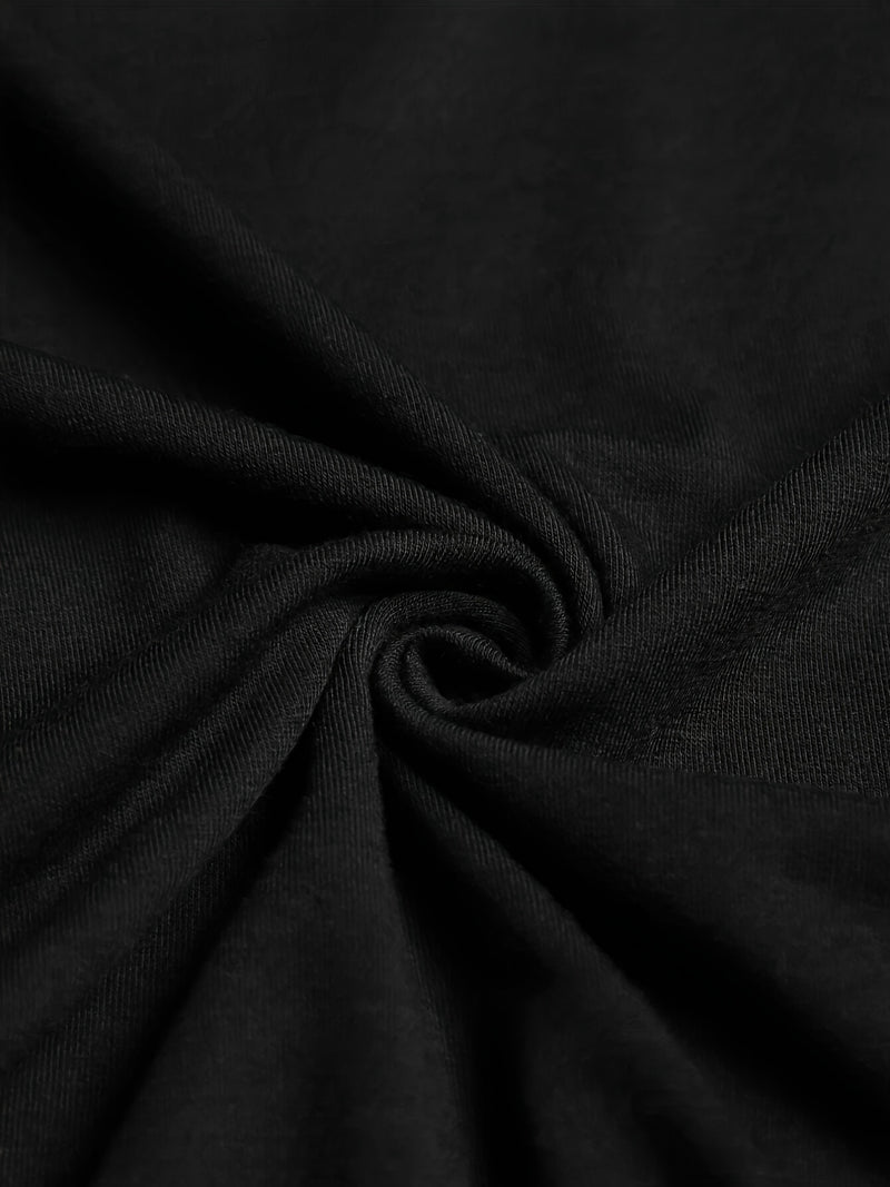 Men's Poker Card Pattern Summer Casual Crew Neck Short T-Shirt.