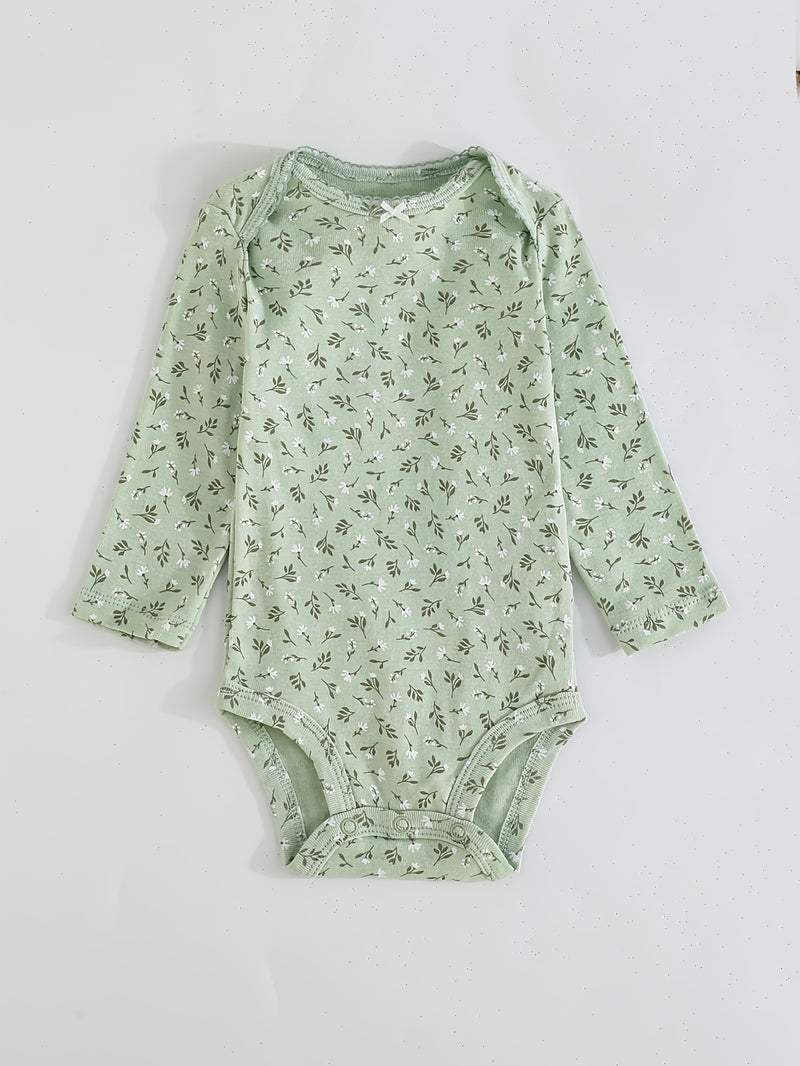 Children's Cartoon Animal Versatile Long-Sleeve Romper 5pcs Set.