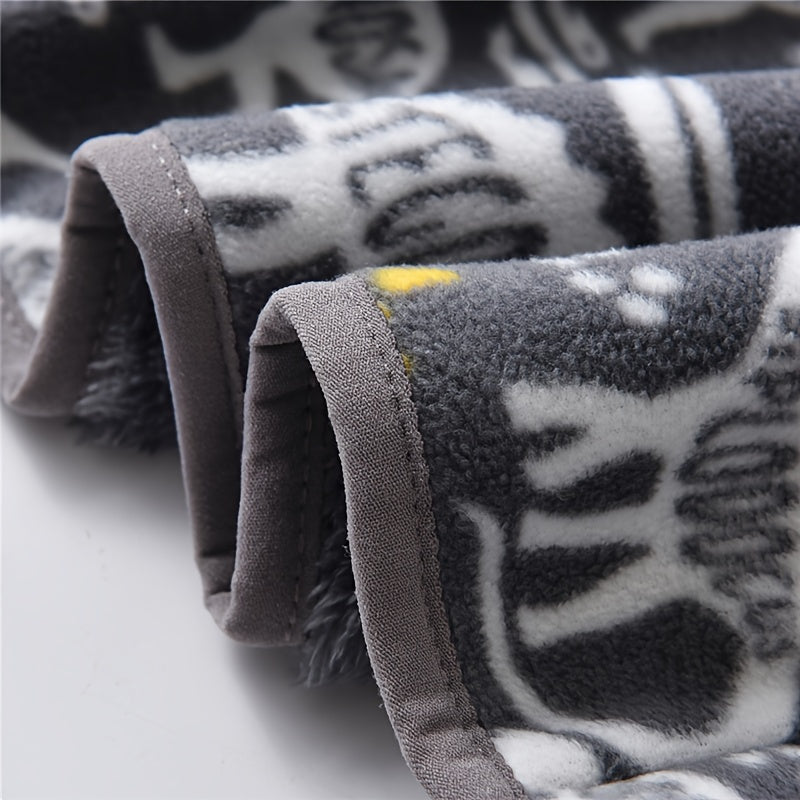 Boys' Cartoon Dinosaur Print Fleece Jacket Autumn/Winter.