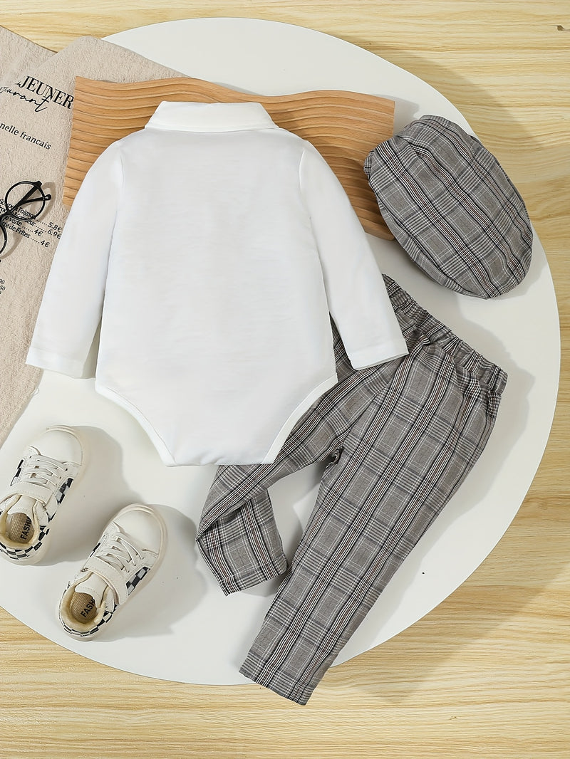 3pcs Elegant Formal Gentleman Outfit for Baby Boys.