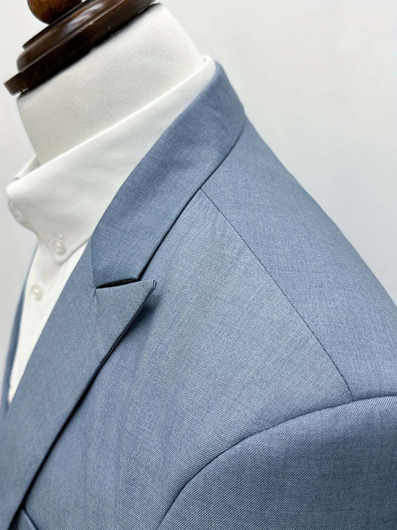 Men's Classic One-Button Suit - 3pcs Suit.