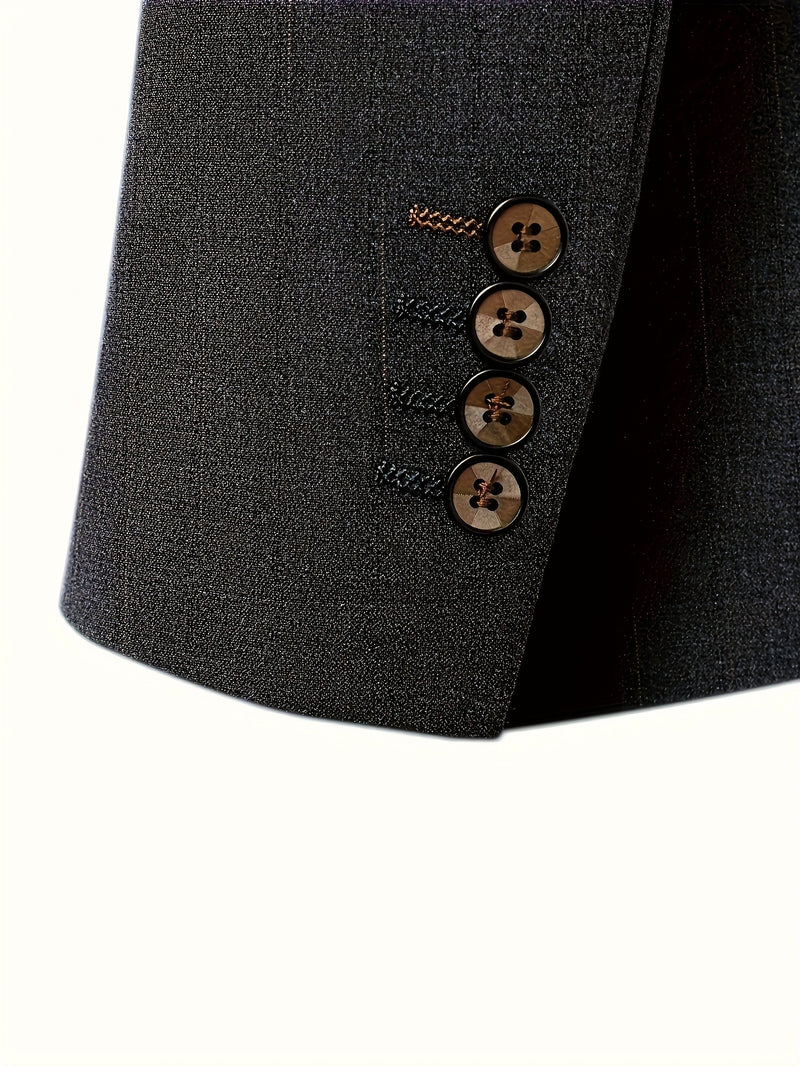 2pcs Men's Suit Set Includes Jacket + Trousers Only