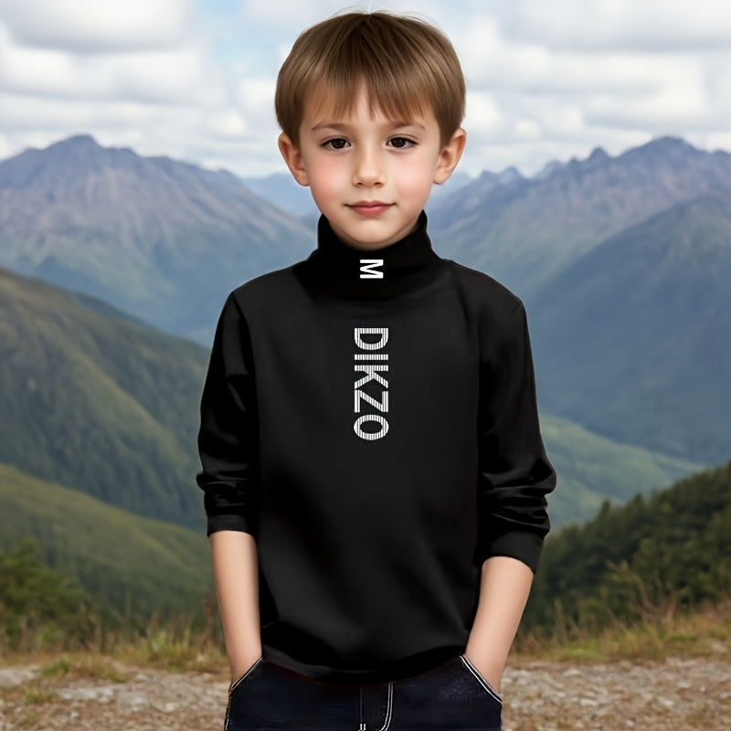 Autumn/Winter Children's Base Layer Shirt, New Heated Long-Sleeve T-Shirt.