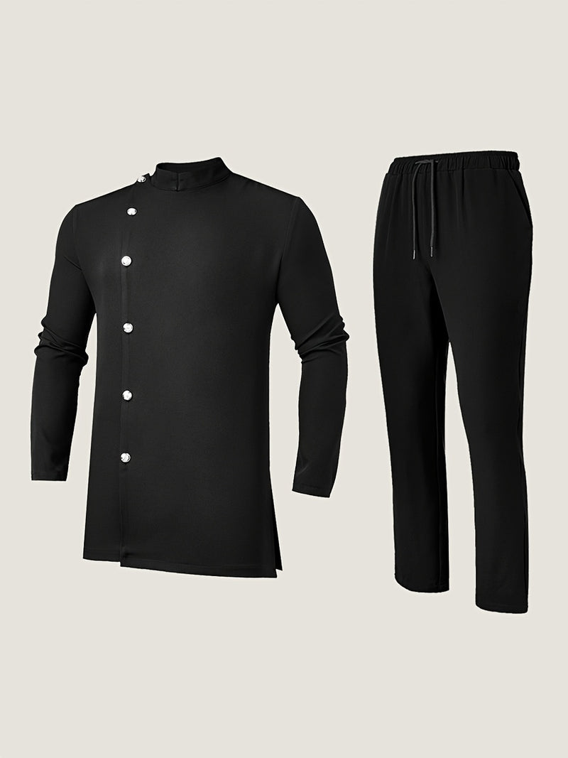 New Four Seasons Men's 2pcs Dashiki African Outfit.