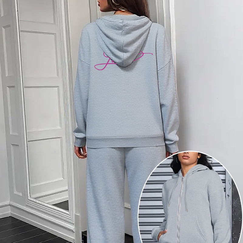 Women’s Graphic Print 2pcs Set, Hoodie & Pants.