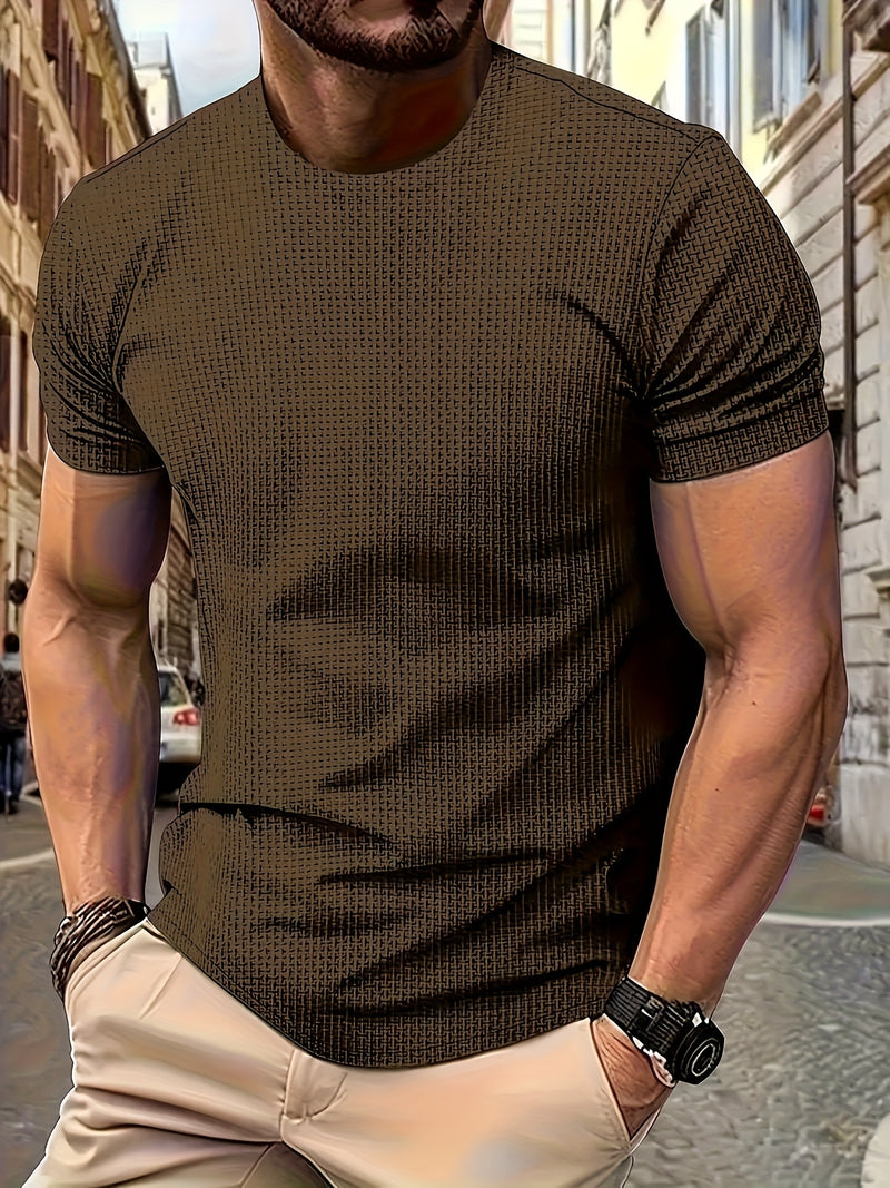 Men's T-Shirt, Cool And Breathable with a Round Neck And Short Sleeves.