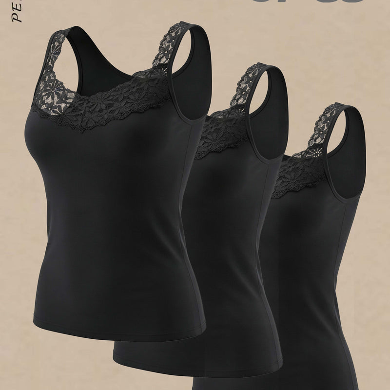 3-Pack Knight Times Women's Wide-Strap Tank Top.