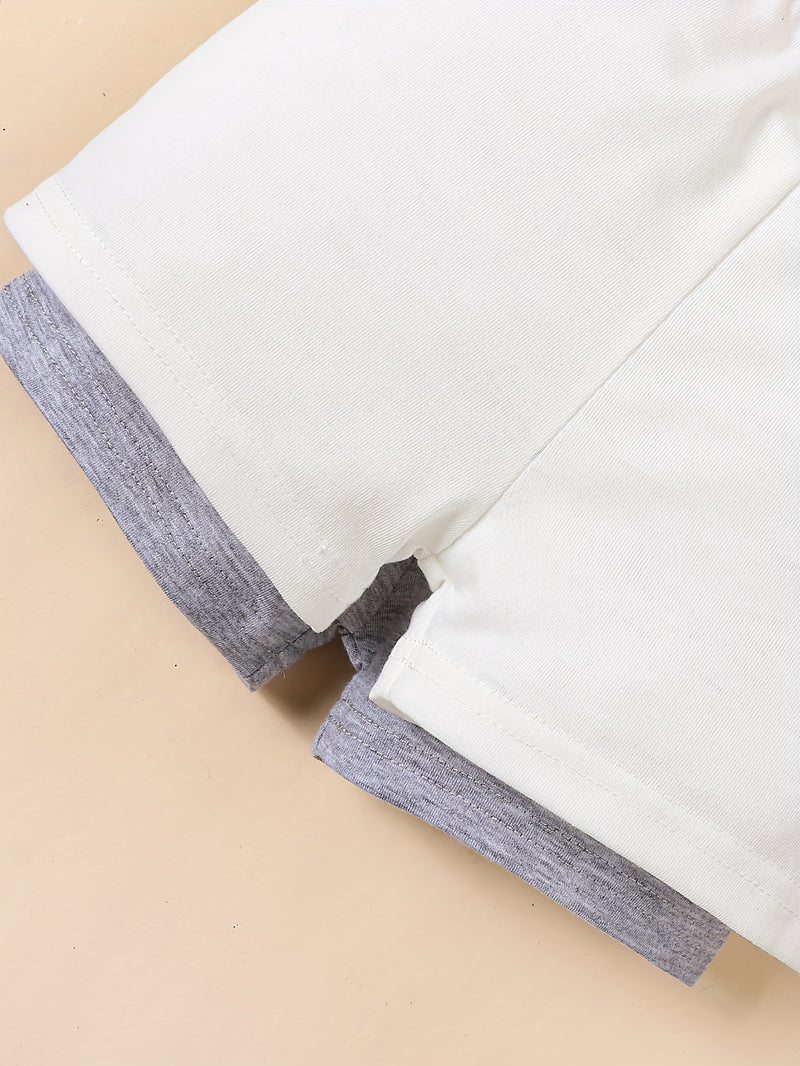 Set of 5 Boys' Soft and Comfortable Elastic Waist Shorts.
