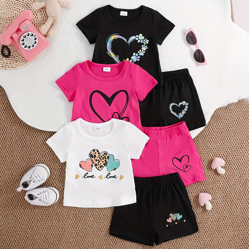 Directional Development of Spring And Summer New Cute Love Letter Printed Short.