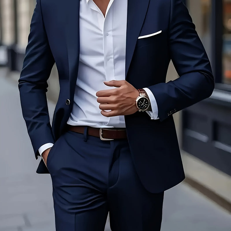 Men's Two-Piece Formal Suit by Elitefit.