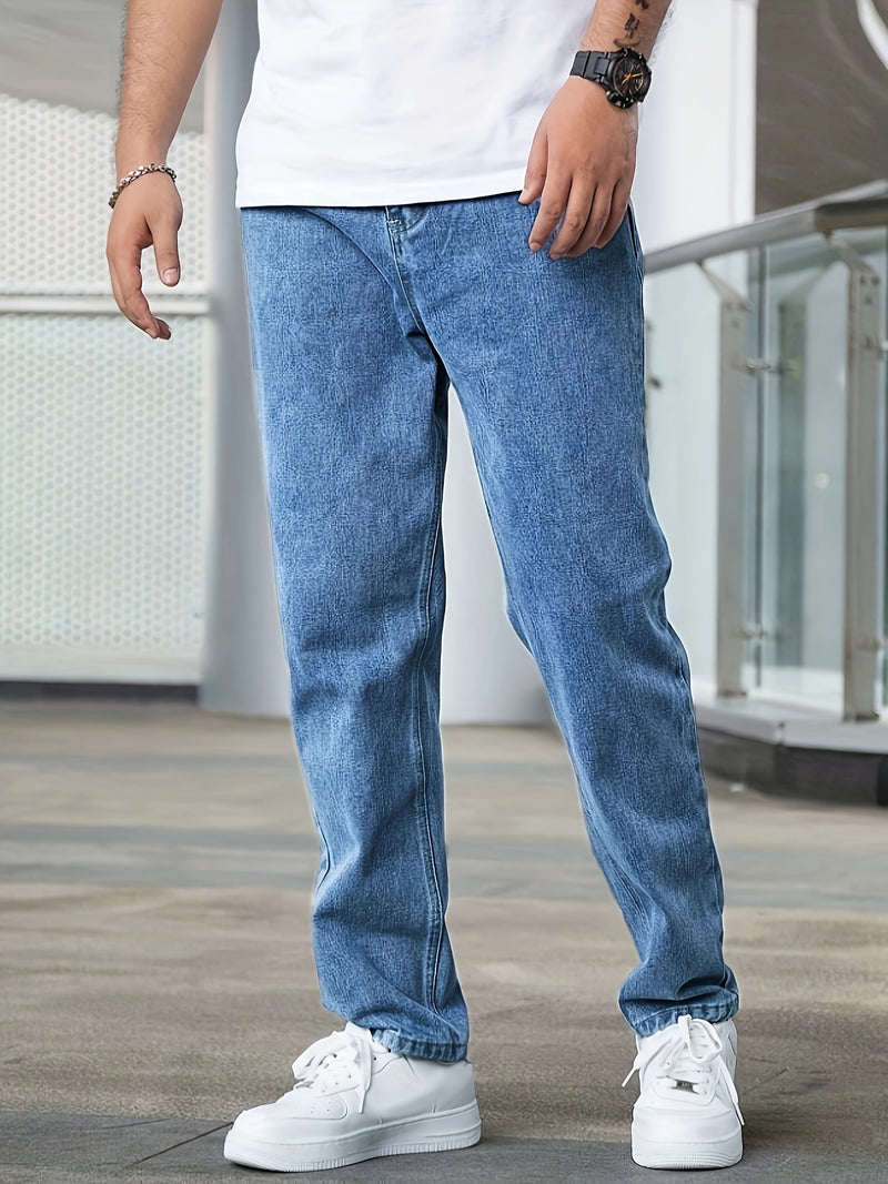 Men's Casual Stretch Denim Long Pants.