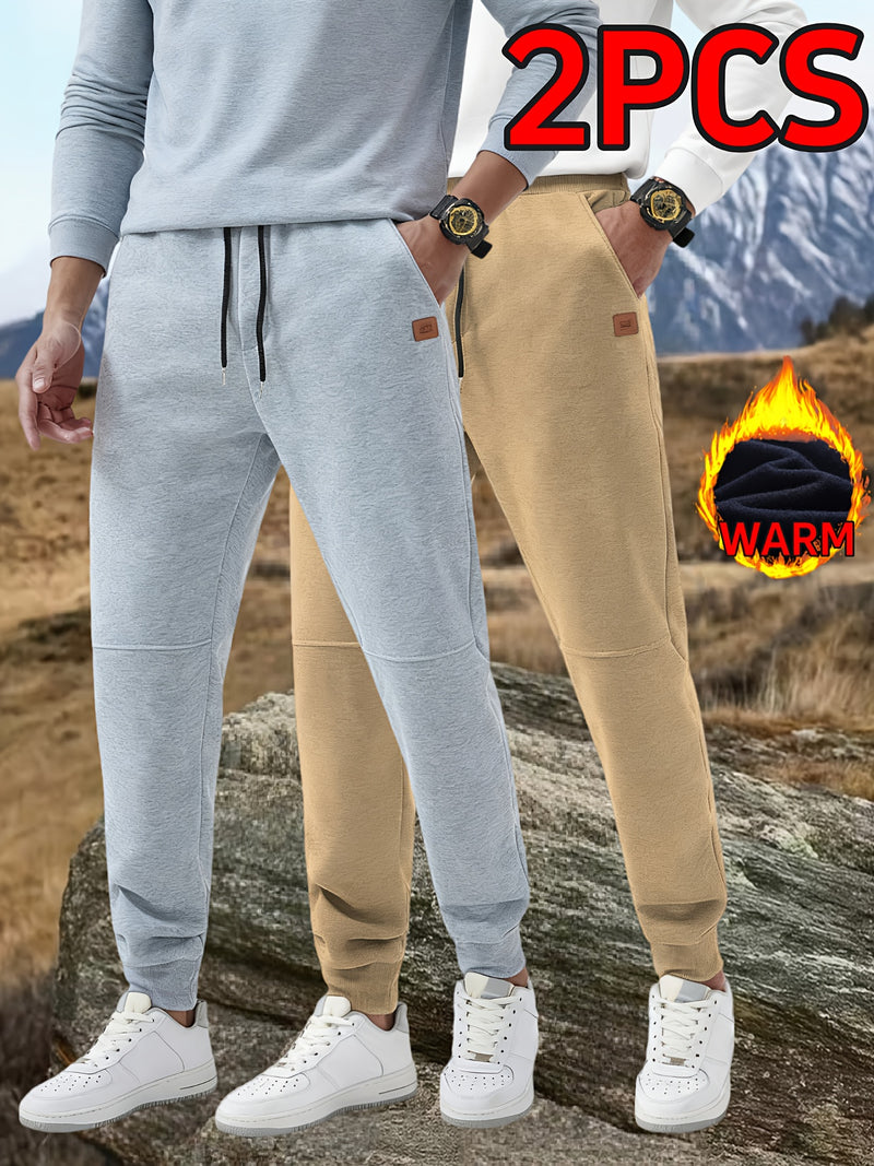 2pcs Men's Autumn Winter Casual Pants.