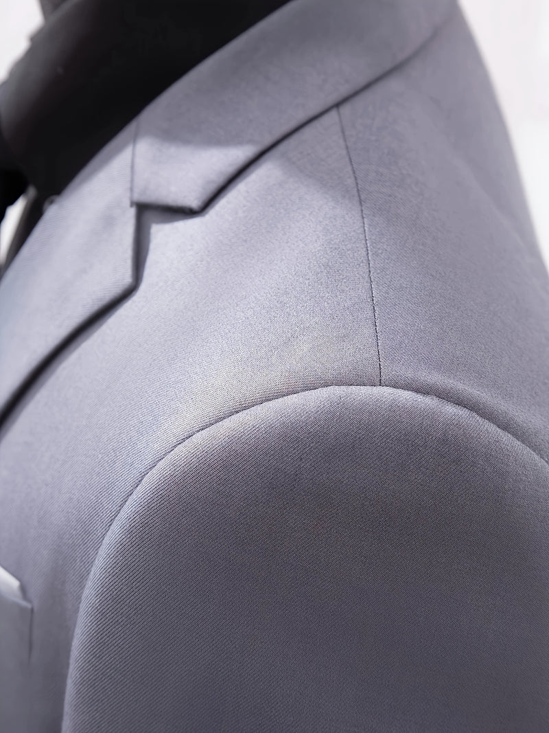 Men'S Suit Set with 2pcs, Including a Blazer And Trousers.