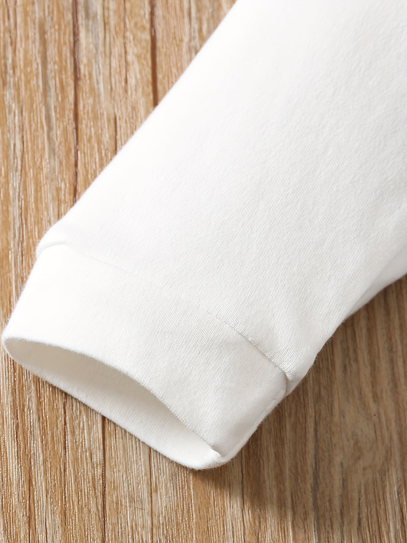 Newborn 2-in-1 Jumpsuit First Birthday & Full Moon Outfit with Fake 2pcs.