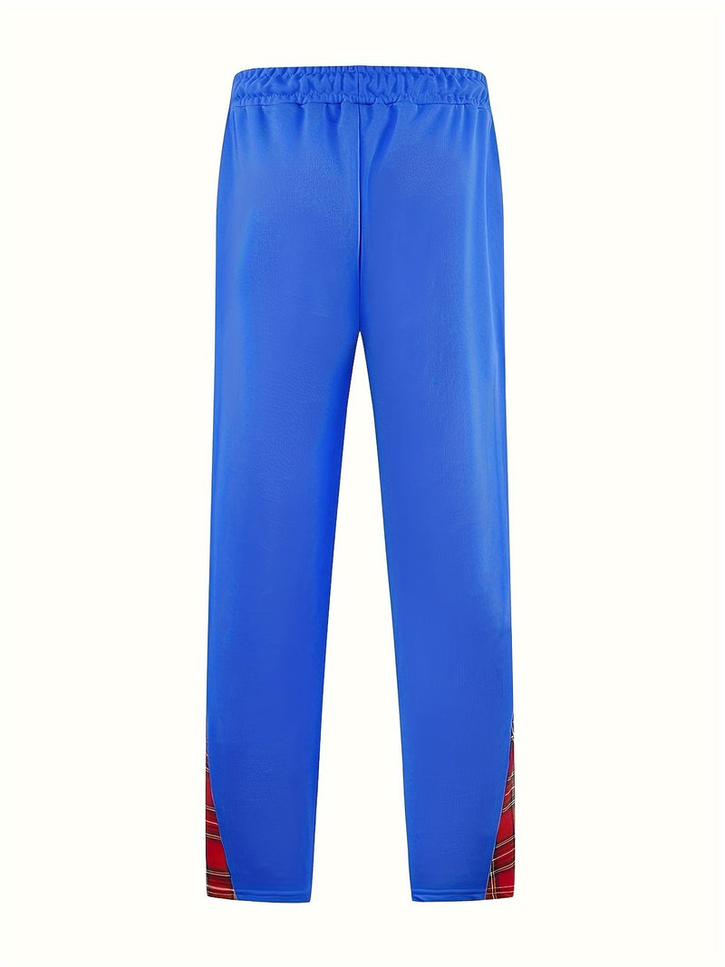 Men's Cuffed Button-tab Trousers, Stylish Sport Casual Pants.
