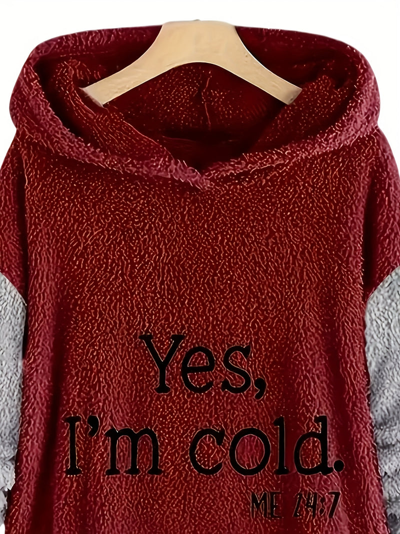 Women's Autumn and Winter Warm Long Sleeve Hoodie.