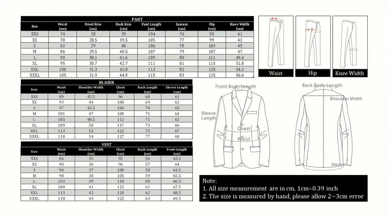 2pcs Classic Suit - Men's Dress Attire.