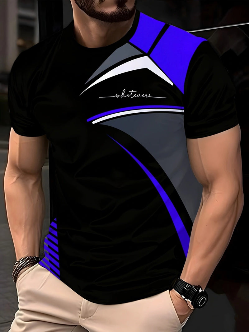 3pcs Men's Fashion Casual Crew Neck Short Sleeve T-Shirts.