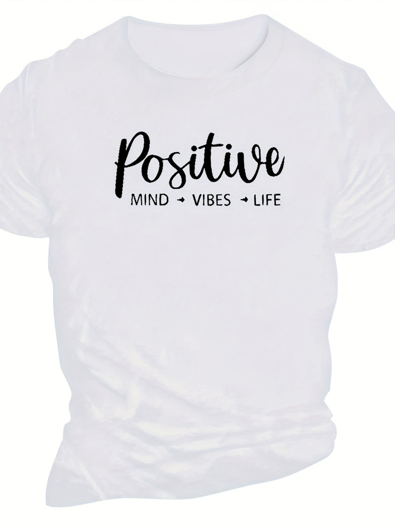 Men's Short-sleeved T-shirt Simple English.