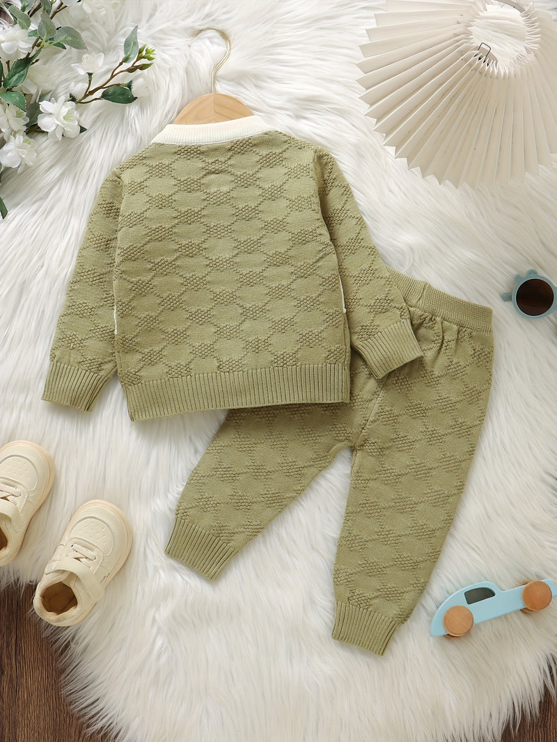 The Adorable Baby Boy'S Long-Sleeve Cardigan.