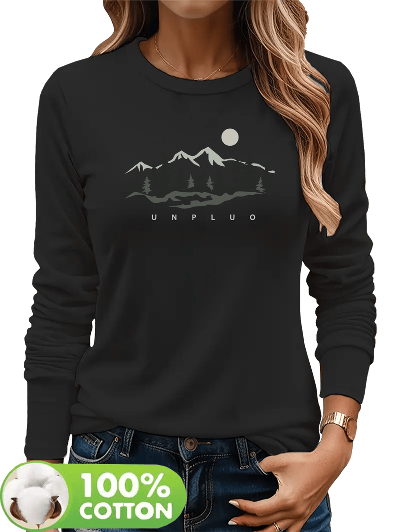Women's T-Shirt, New Autumn/Winter Style Long Sleeve.