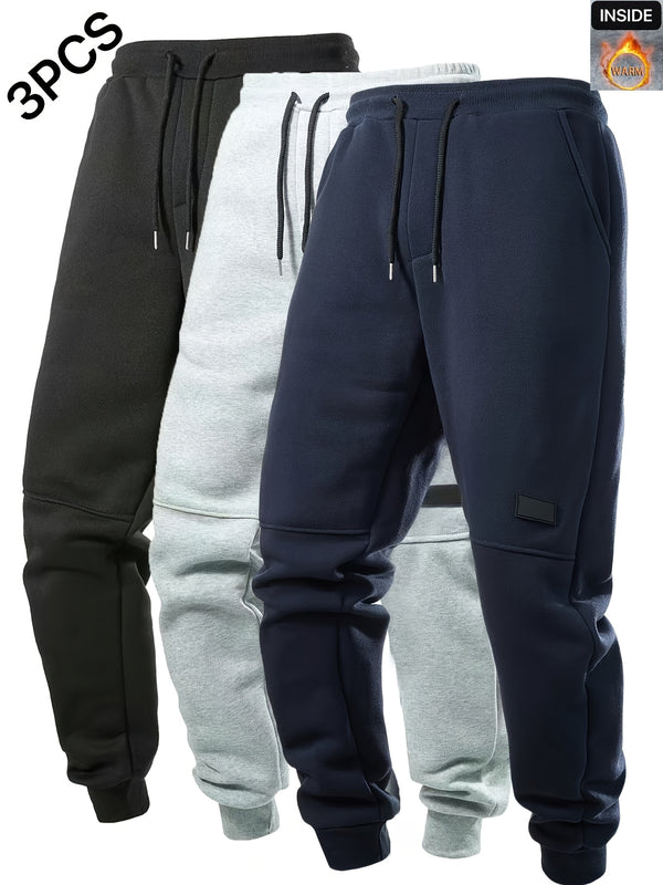 3pcs Men's Casual Athletic Joggers.