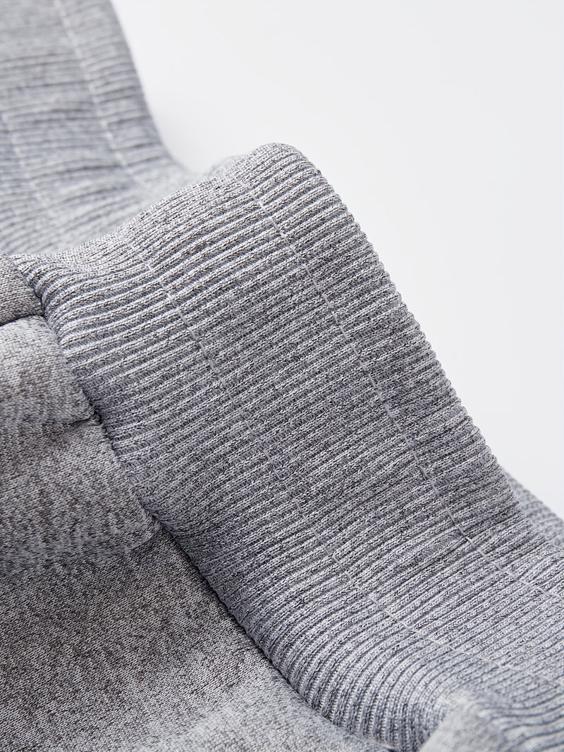 Boys Thick Plush-Lined Zip-Up Jacket + Pants Set.