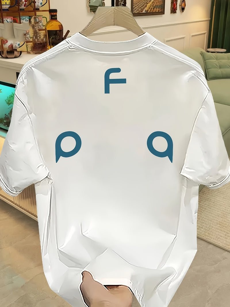 Men's Summer Heavy Short-Sleeve T-Shirt with Trendy Prints.