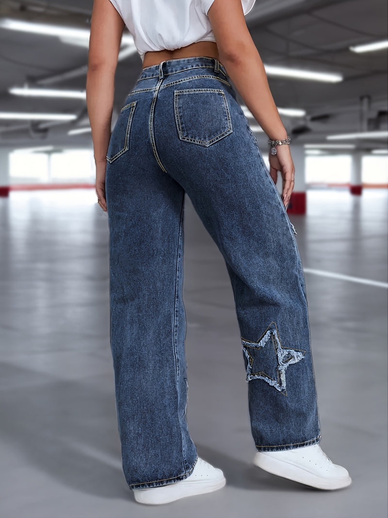 Women’s Stretch Star Straight-Leg Pants.