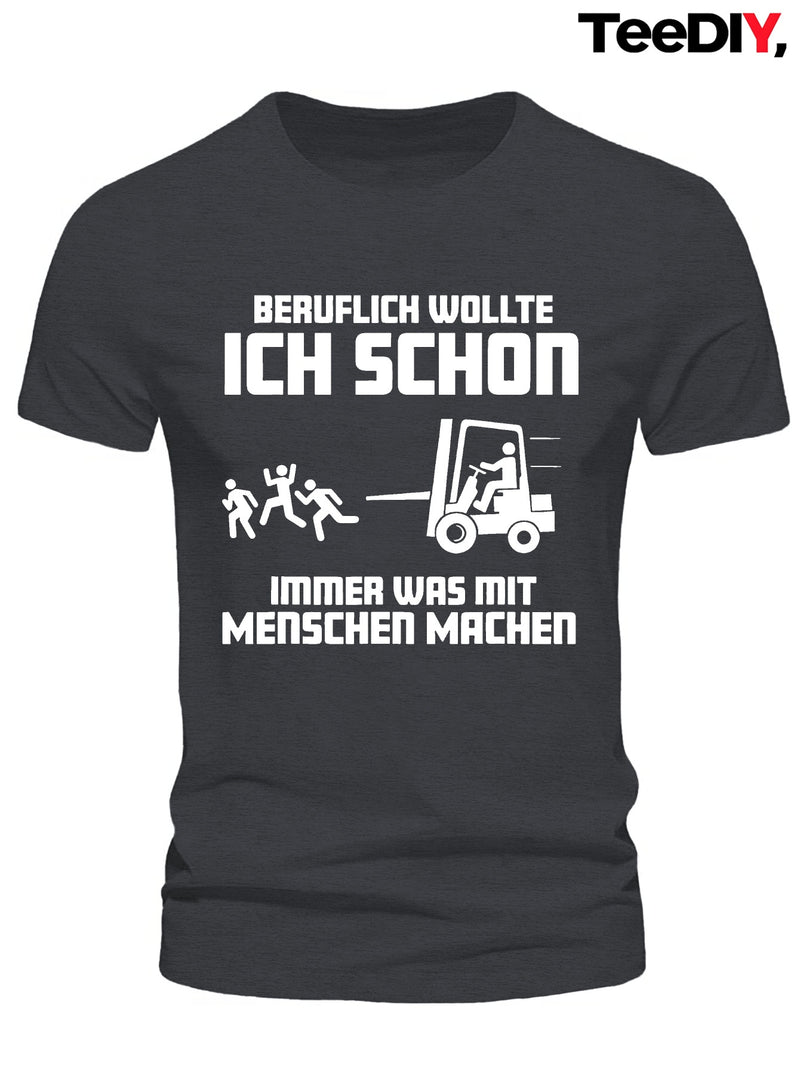 Men’s Humor German Proverbs funny Crinkle Plus Size T-Shirt.
