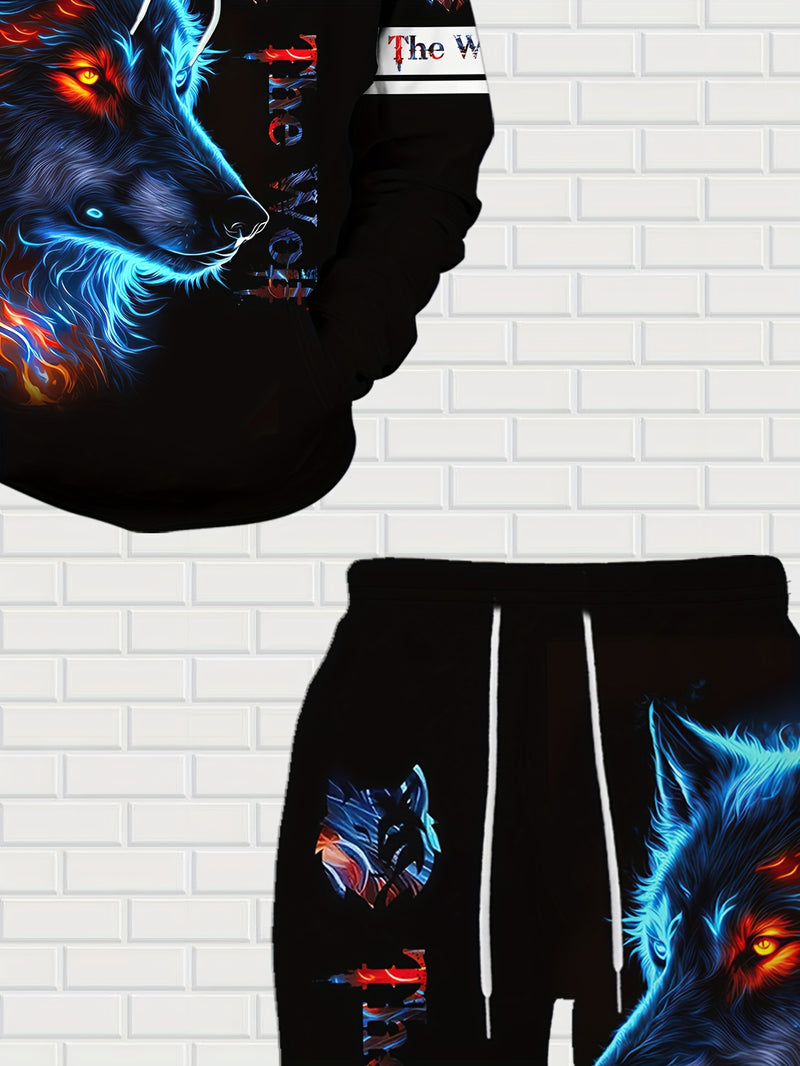 Red Double-Eyed Wolf Pattern Stylish and Comfortable.