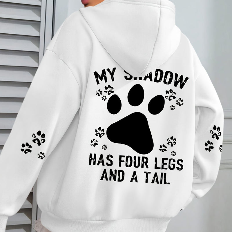 Plus Size - Plus-Size Hooded Pullover Sweatshirt