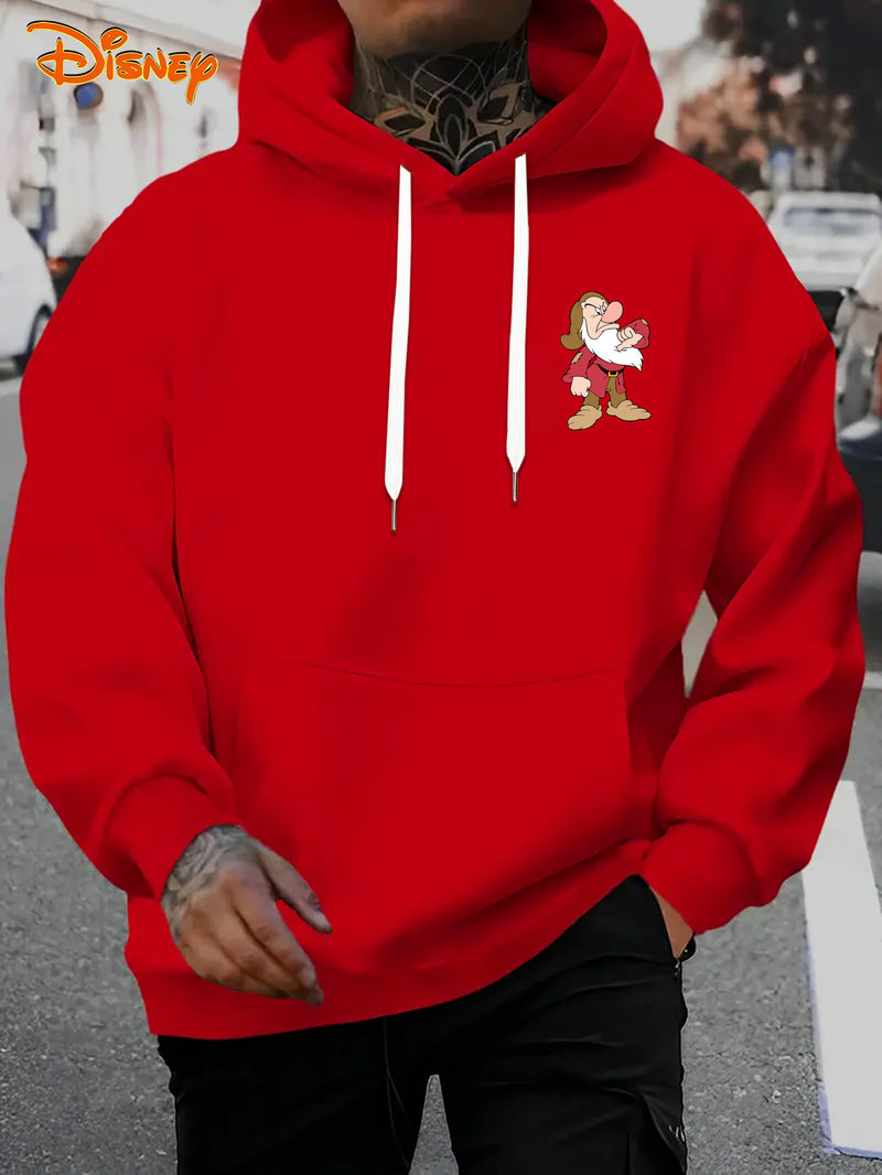 Men's Hoodie - Seven Dwarfs Cartoon Cute Pattern Hoodie.