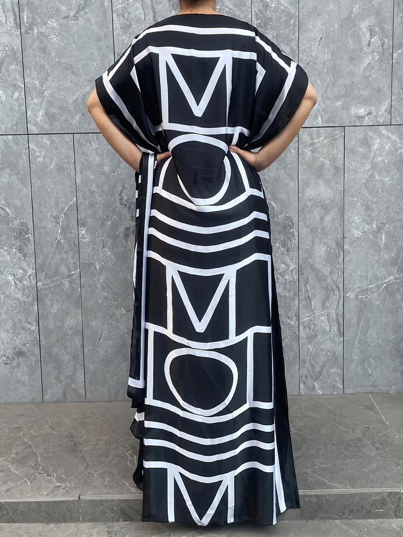 Women’s Floral Pattern Long Skirt Dress.