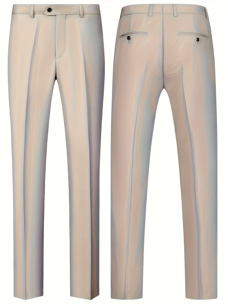 Business Style Men's 3pcs Suit Set with Suit.