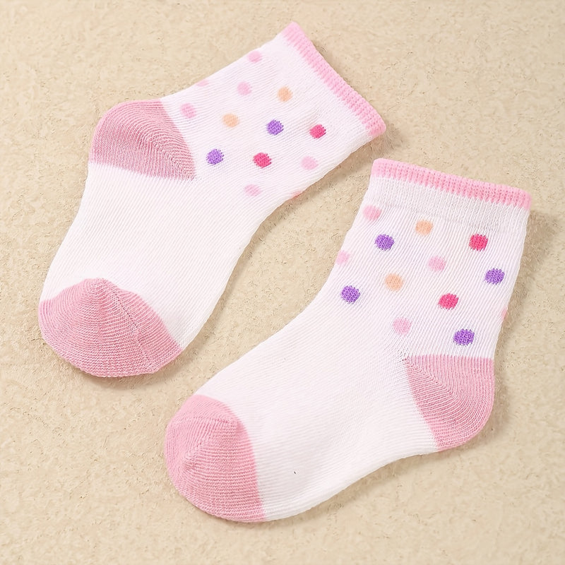 20 Pairs Toddler Socks Polyester Princess Socks for Baby Girls.