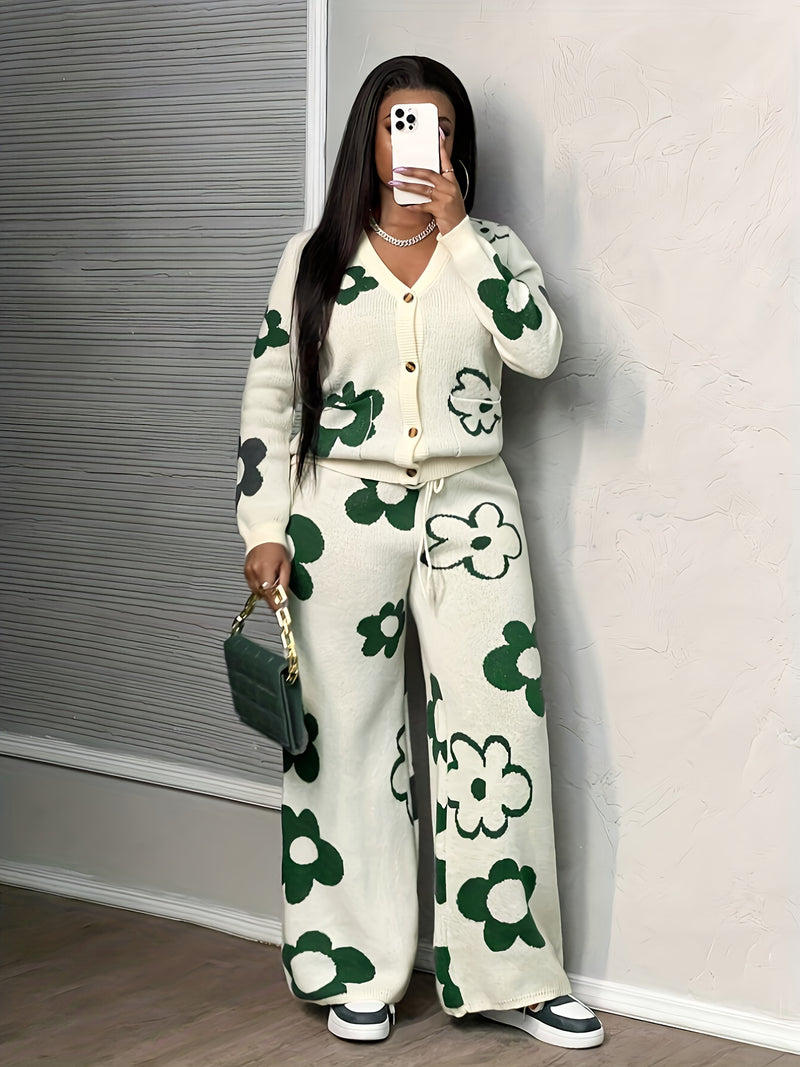 Women’s Casual Sweater And Pants Set.