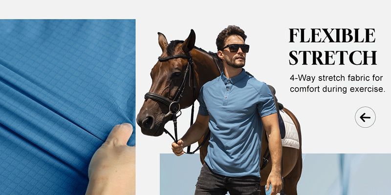 3pcs Mens Shirts Short Sleeve Breathable Quick Dry Golf.