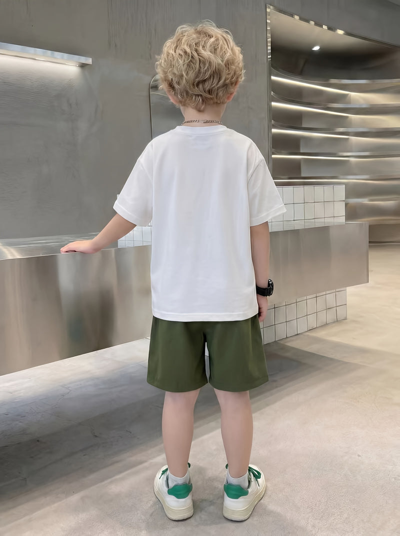 Boys Lion Print Shorts Three-Pack, Perfect for Outdoor.