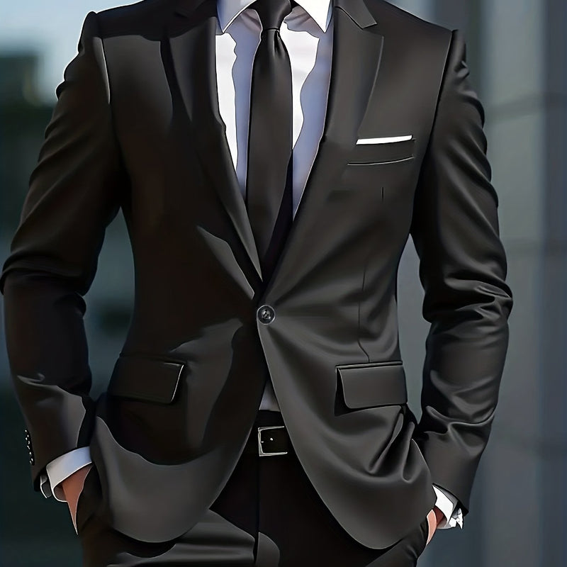 Set of 2 Men'S Formal And Wedding Suits,Tailored Jacket And Dress Trousers.