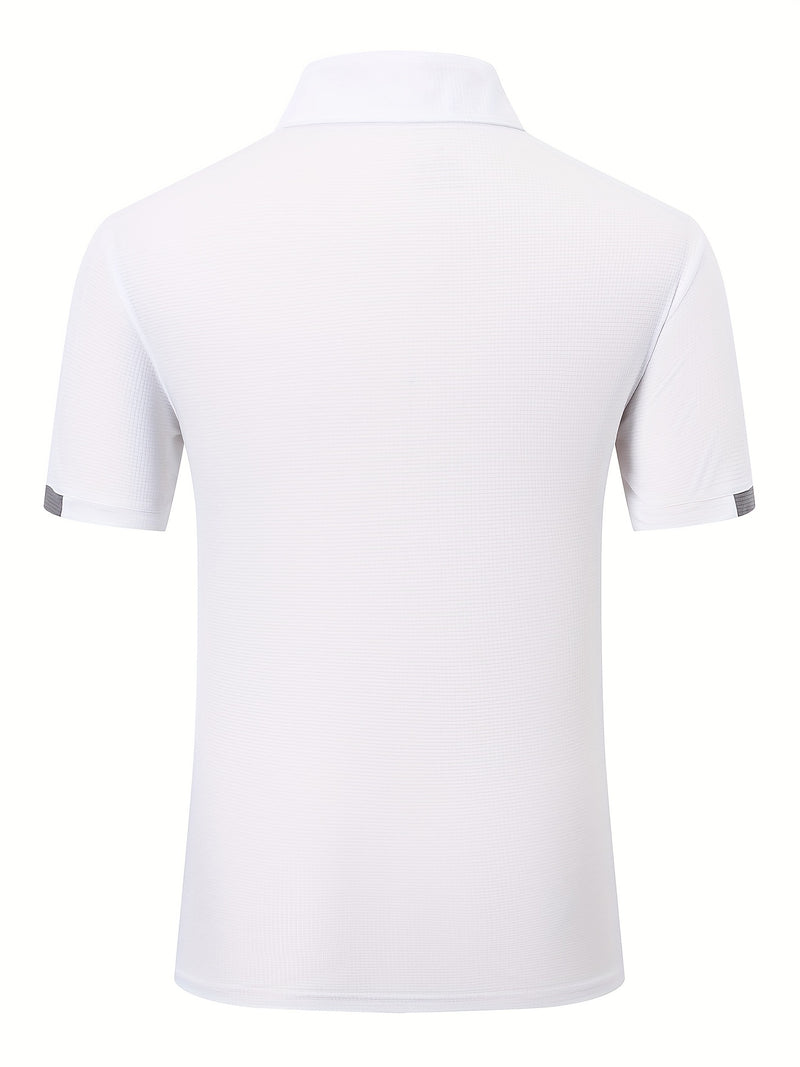 3pcs Mens Shirts Short Sleeve Breathable Quick Dry Golf.